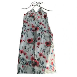 Olive Tree Floral Summer Tank Dress Size M